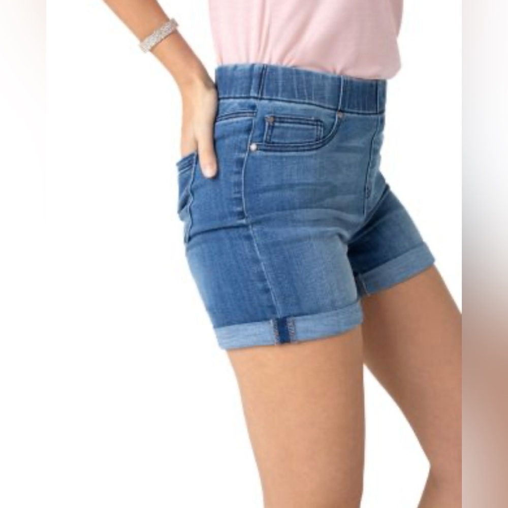 Liverpool ‘The Short’ Denim Pull On Shorts Size 14/32 - Picture 2 of 8